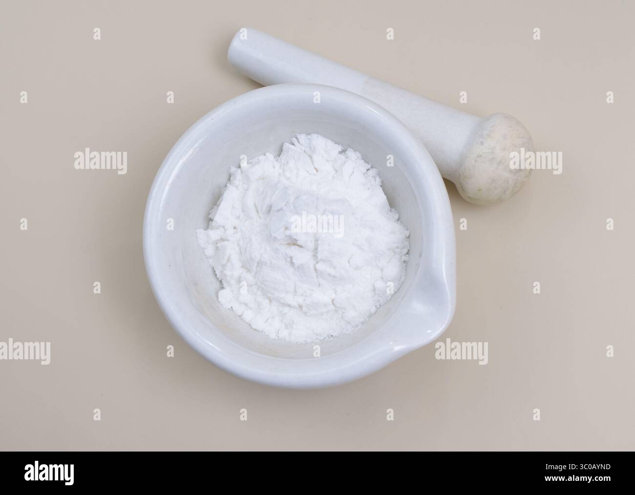 L'amylodextrine est un produit intermédiaire hydrosoluble formé lors de l'hydrolyse de l'amidon. Banque D'Images