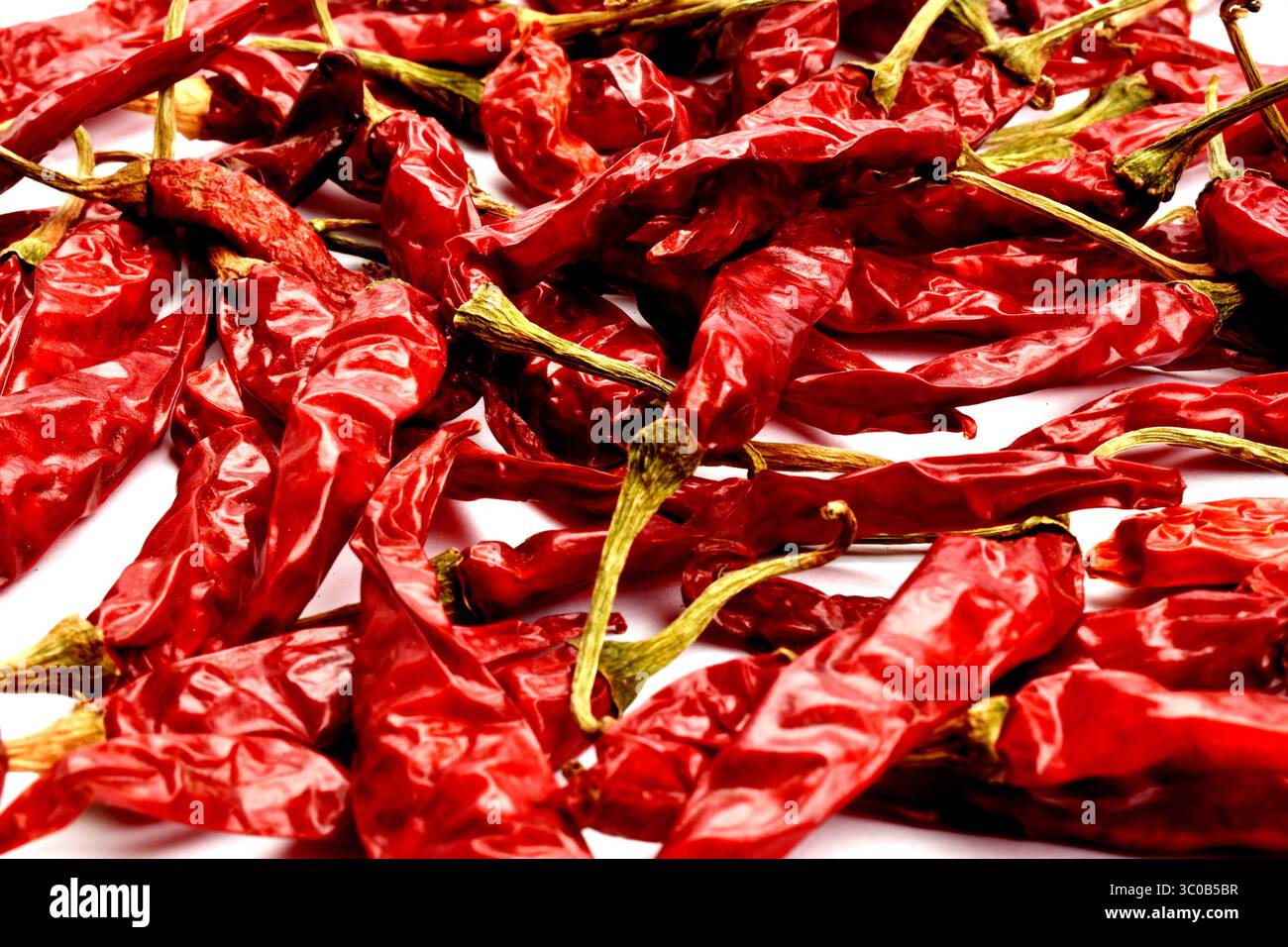 piments piments piments rouges séchés séchés au soleil lal mirch Banque D'Images