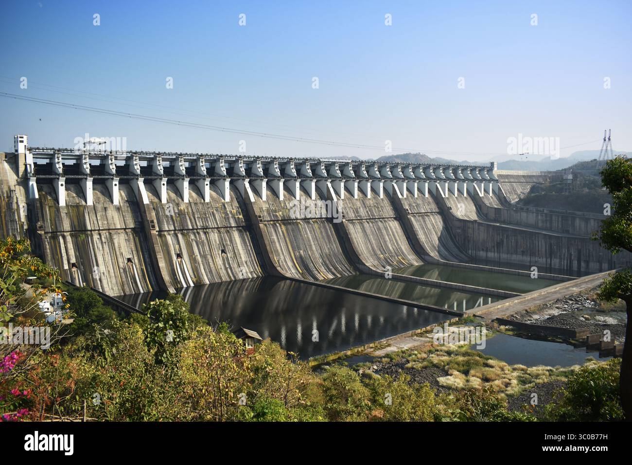 Sardar Sarovar Dam narmada kevadia vadodara gujarat inde Banque D'Images