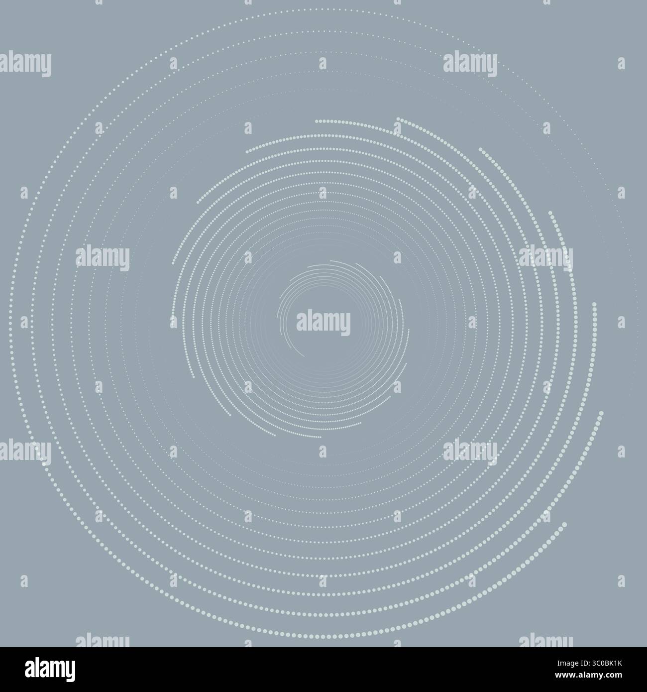 Motif abstrait de cercles en pointillés demi-teintes. Illustration vectorielle d'illusion d'optique. Fond d'art optique. Illustration de Vecteur