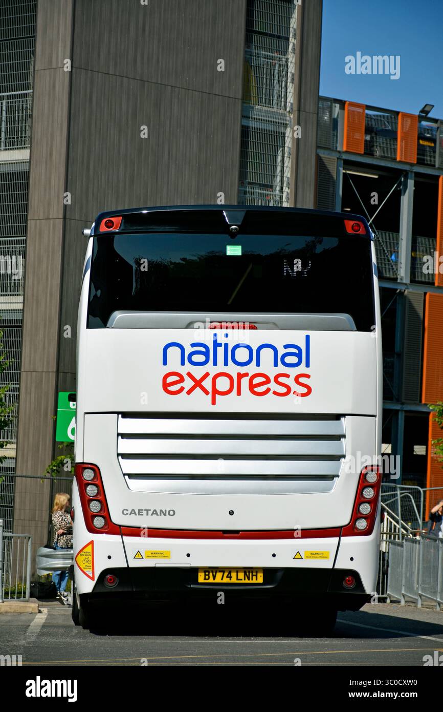 Bus National Express à Bristol, Royaume-Uni Banque D'Images