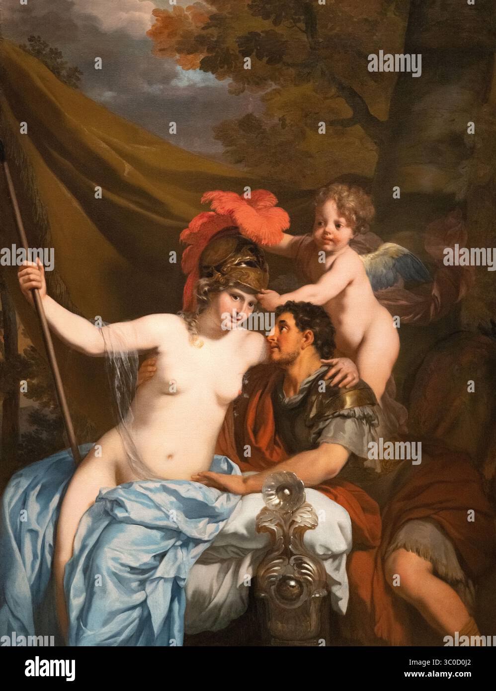 Gérard de Lairesse 'Odysseus et Calypso' c.1680. Peinture néerlandaise de l'âge d'or, huile sur toile. Peinture du XVIIe siècle de la mythologie grecque. Banque D'Images