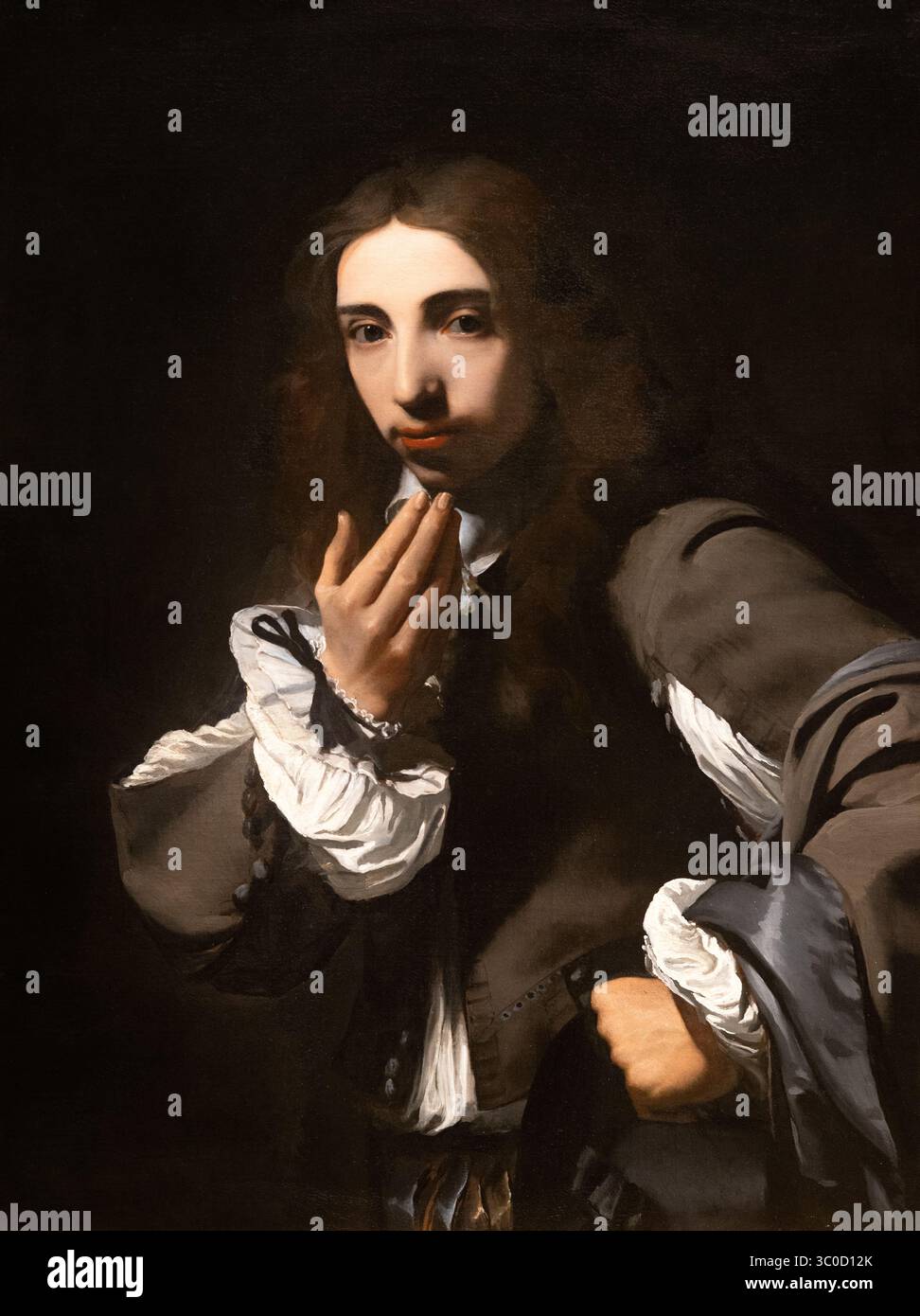 Michael Sweerts 'A Portrait of Joseph Deutz', 1648 ; portrait d'un jeune hollandais riche, par Sweerts, peintre flamand du XVIIe siècle. Banque D'Images