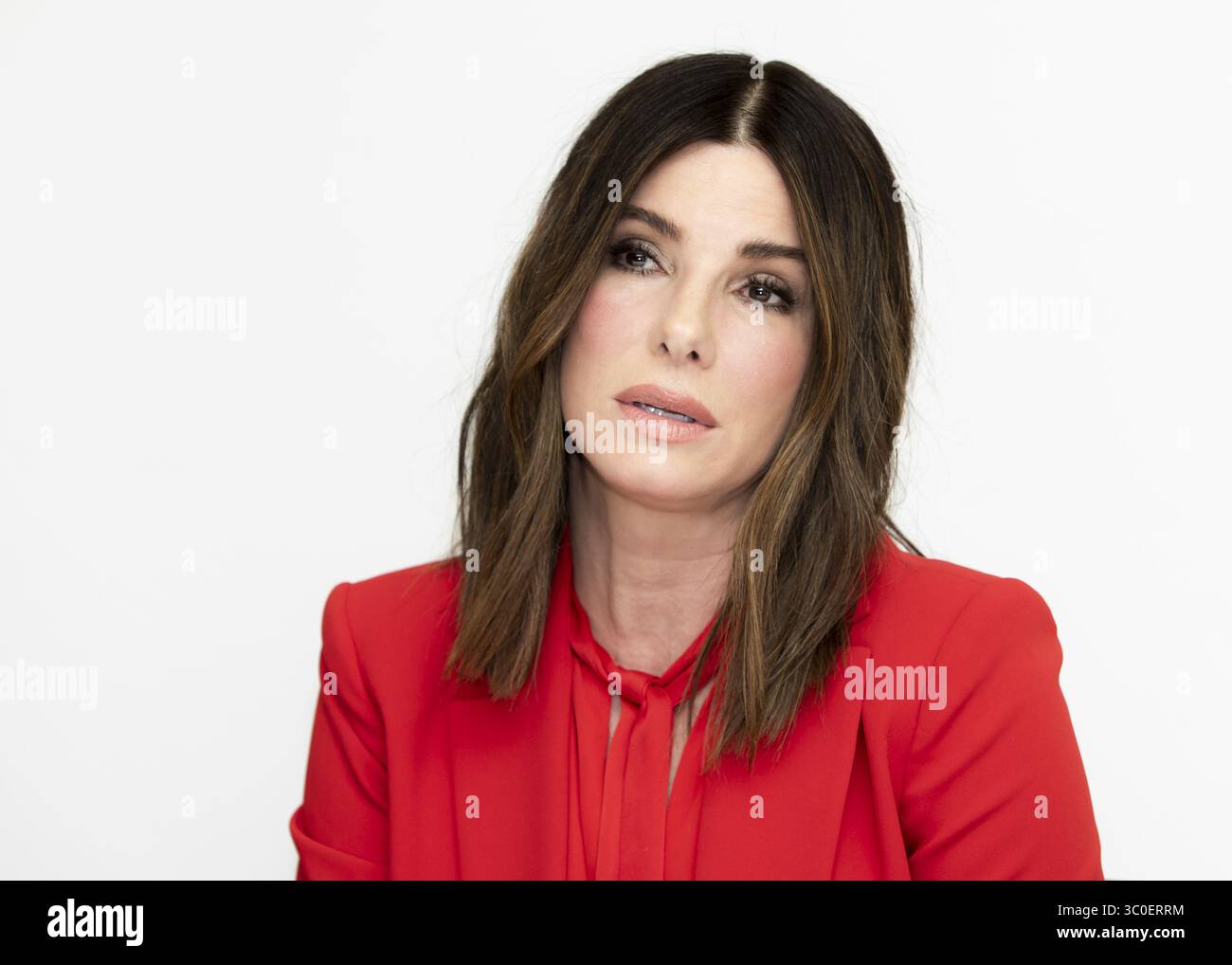 12 novembre 2018 - Hollywood, Californie, États-Unis - SANDRA BULLOCK fait la promotion du film 'Bird Box' à Hollywood. (Crédit image : © Armando Gallo/ZUMA Studio) Banque D'Images