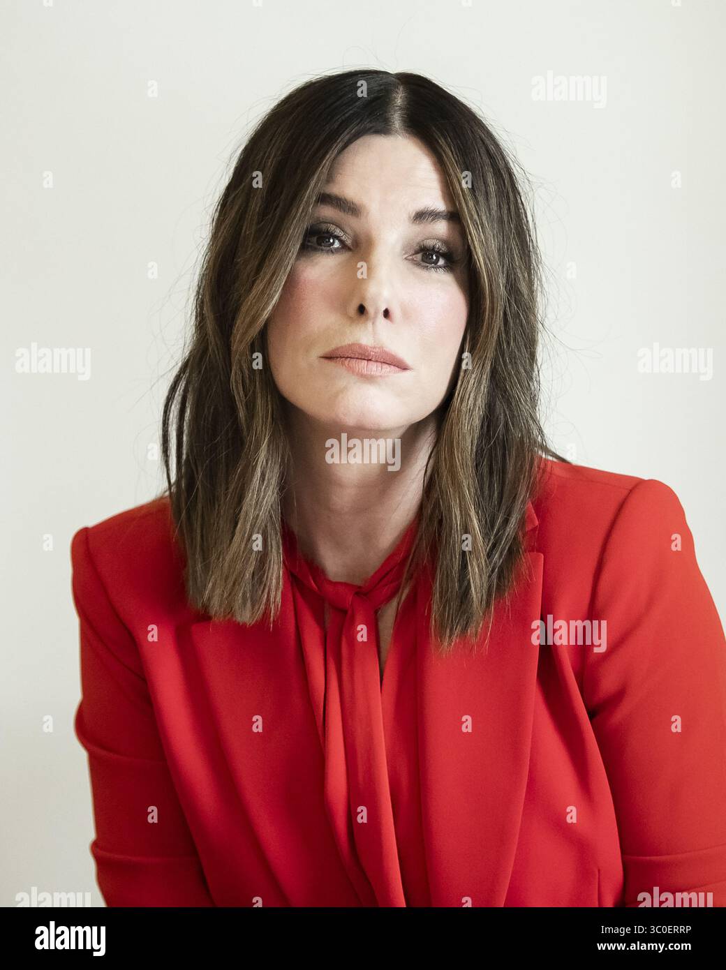 12 novembre 2018 - Hollywood, Californie, États-Unis - SANDRA BULLOCK fait la promotion du film 'Bird Box' à Hollywood. (Crédit image : © Armando Gallo/ZUMA Studio) Banque D'Images