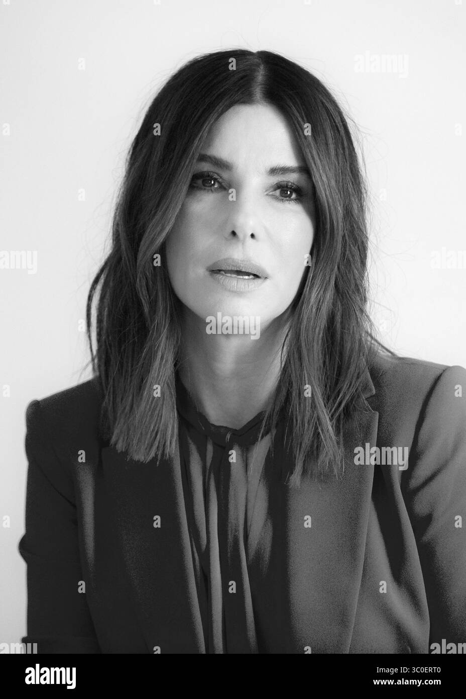 12 novembre 2018 - Hollywood, Californie, États-Unis - SANDRA BULLOCK fait la promotion du film 'Bird Box' à Hollywood. (Crédit image : © Armando Gallo/ZUMA Studio) Banque D'Images