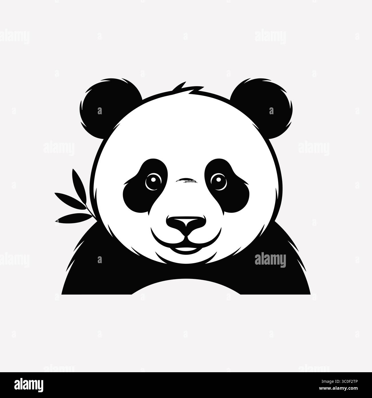 Une charmante illustration graphique d'un panda avec une expression joyeuse, avec ses marques noires et blanches classiques. Illustration de Vecteur Une charmante illustration graphique d'un panda avec une expression joyeuse, avec ses marques noires et blanches classiques. Illustration de Vecteur