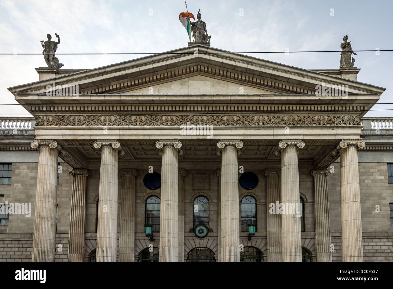 General Post Office (GPO), O'Connell Street, centre-ville de Dublin, Irlande. Banque D'Images