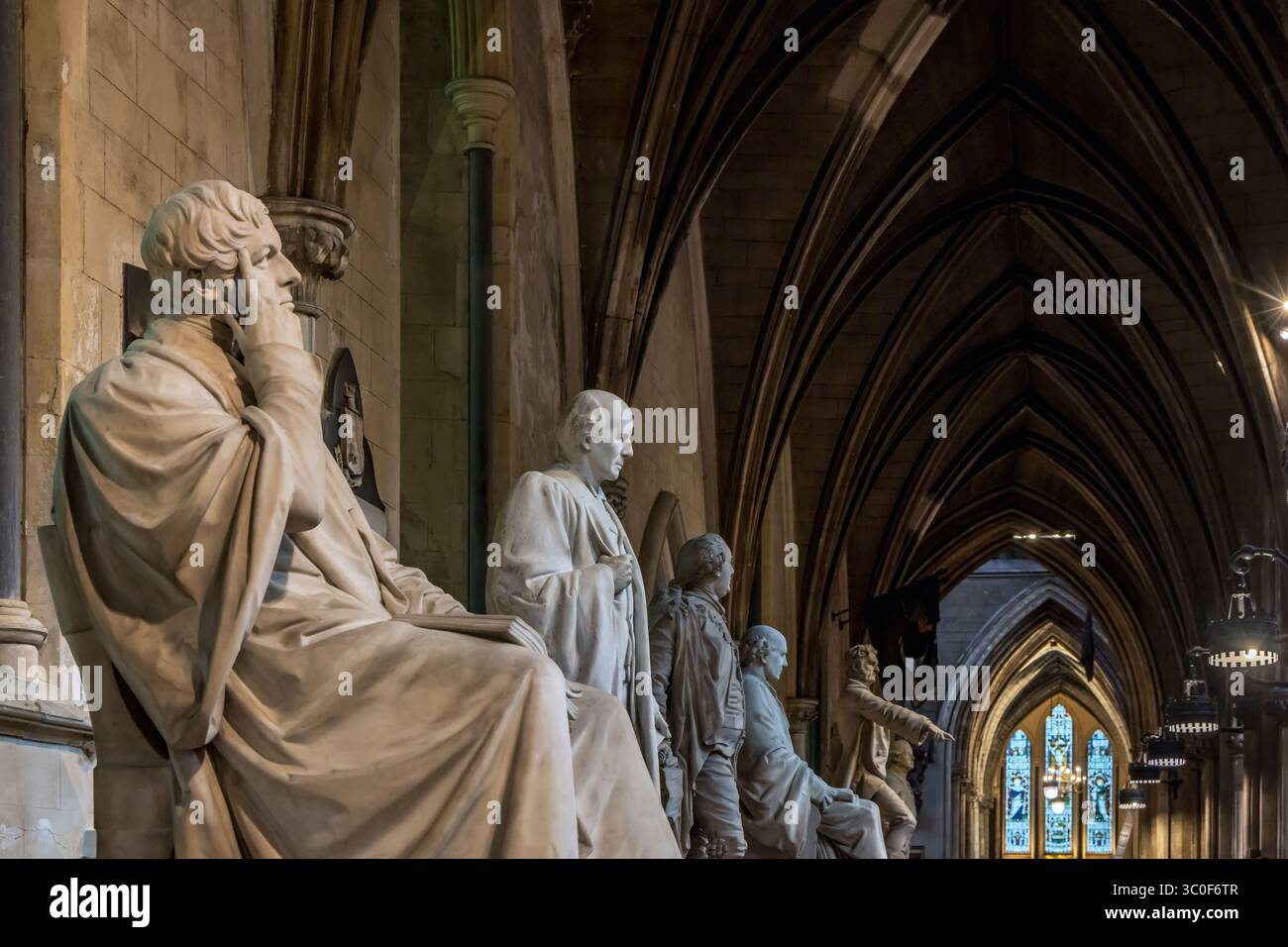 Intérieur de la cathédrale Saint-Patrick, Dublin, Irlande Banque D'Images