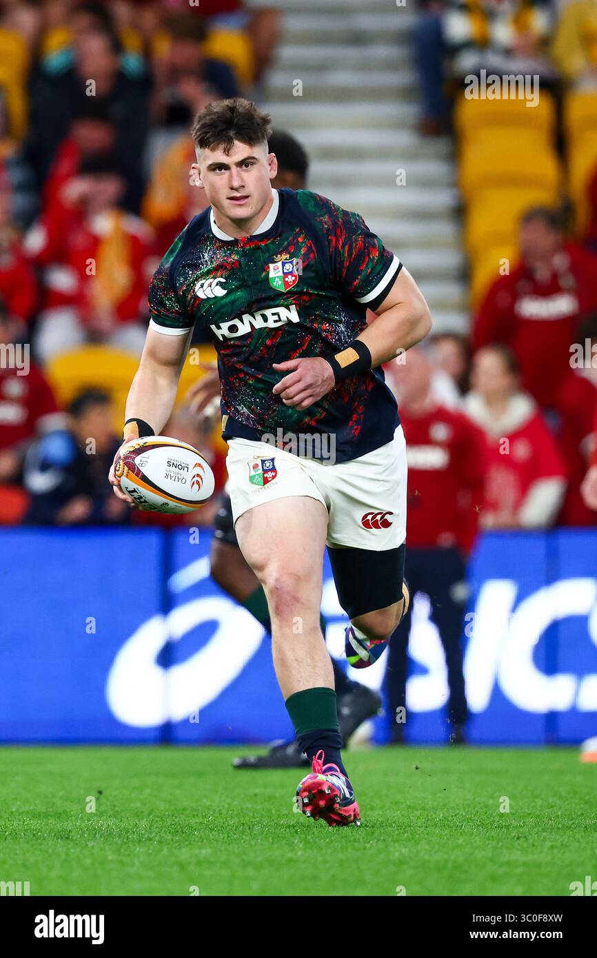 Brisbane, Australie, 19,juillet,2025 Dan Sheehan des British & Irish Lions WARMS Up Australia Wallabies v The British & Irish Lions, The 1st test, Rugby Union Credit : Jason O'Brien / seconds Left /Alamy Banque D'Images