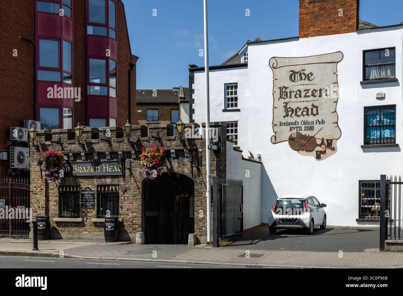 Pub Brazen Head à Bridge Street, Dublin. Le plus vieux pub d'Irlande. Banque D'Images