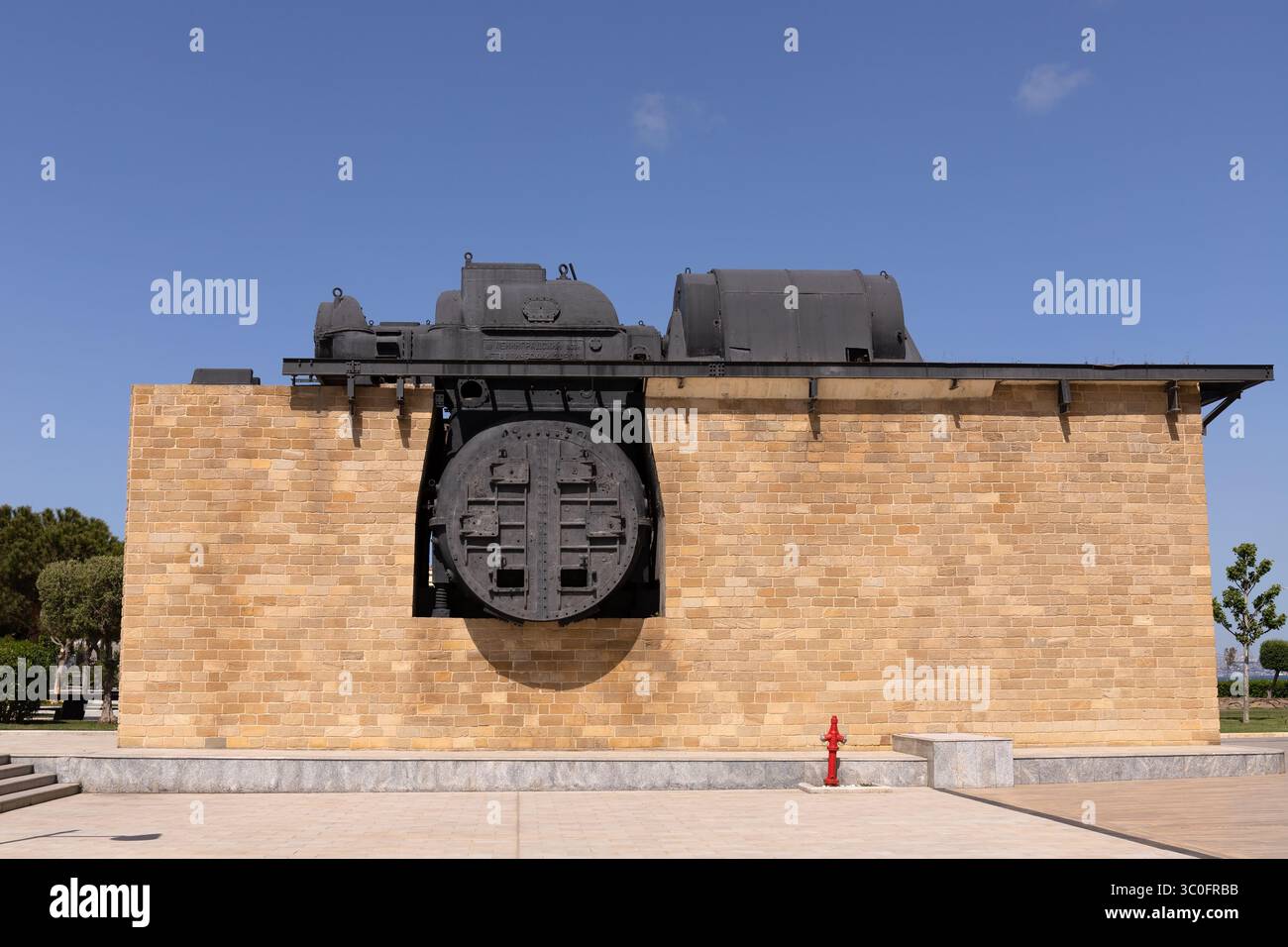 Bakou. Azerbaïdjan. 05.24.2022. Fragment de la turbine à vapeur de la centrale hydroélectrique de Krasina. Banque D'Images