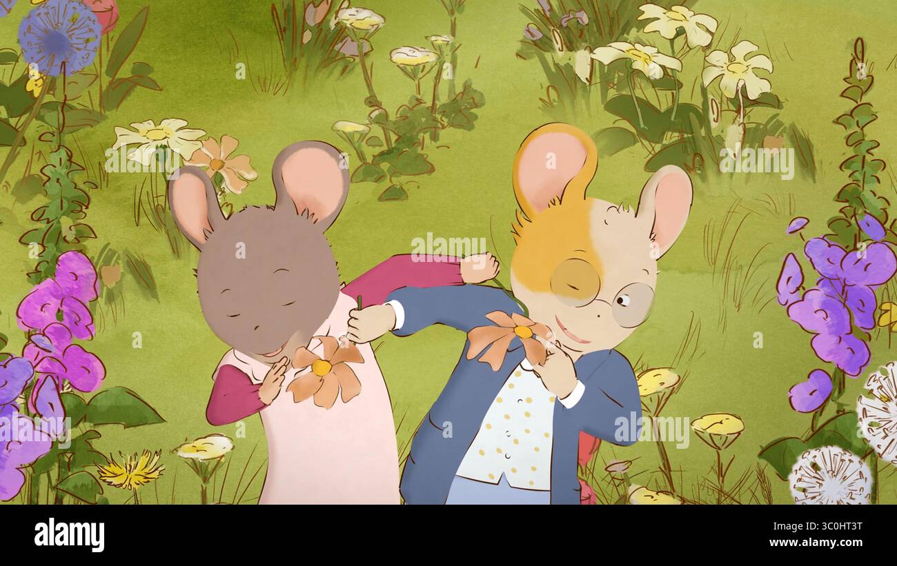 ERNEST ET CÉLESTINE AU PRINTEMPS (2024), MISE EN SCÈNE PAR AURELIE RAPHAEL. Crédit : Folivari / RTBF / album Banque D'Images