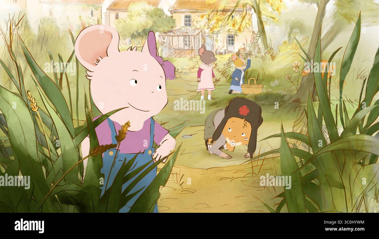 ERNEST ET CÉLESTINE AU PRINTEMPS (2024), MISE EN SCÈNE PAR AURELIE RAPHAEL. Crédit : Folivari / RTBF / album Banque D'Images