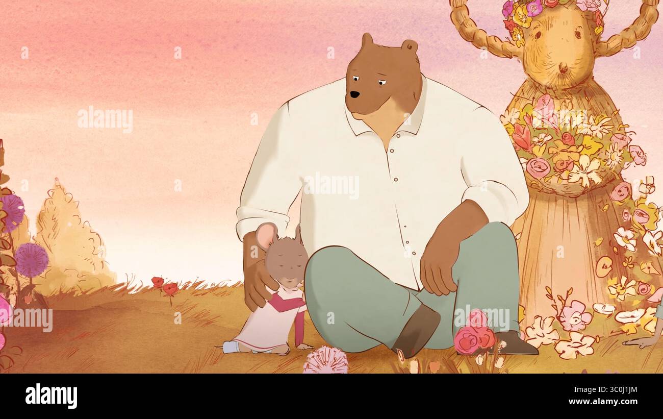 ERNEST ET CÉLESTINE AU PRINTEMPS (2024), MISE EN SCÈNE PAR AURELIE RAPHAEL. Crédit : Folivari / RTBF / album Banque D'Images