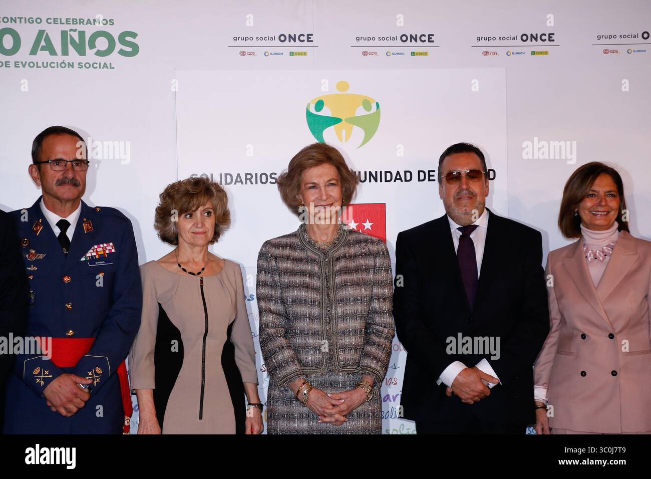 27 novembre 2018 - Madrid, Madrid, Espagne - la Reine Sofia d'Espagne reçoit le ''Premio Espacial Solidarios ONCE'' lors d'un événement célébré au Reina Sofia Art Musseum à Madrid, Espagne, le 29 novembre 2018. (Crédit image : © AFP7 via ZUMA Wire) Banque D'Images