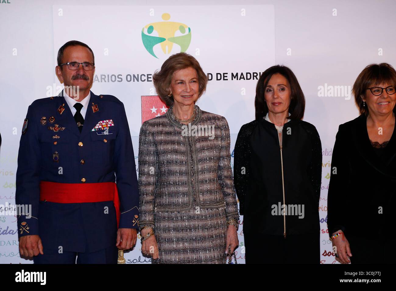 27 novembre 2018 - Madrid, Madrid, Espagne - la Reine Sofia d'Espagne reçoit le ''Premio Espacial Solidarios ONCE'' lors d'un événement célébré au Reina Sofia Art Musseum à Madrid, Espagne, le 29 novembre 2018. (Crédit image : © AFP7 via ZUMA Wire) Banque D'Images