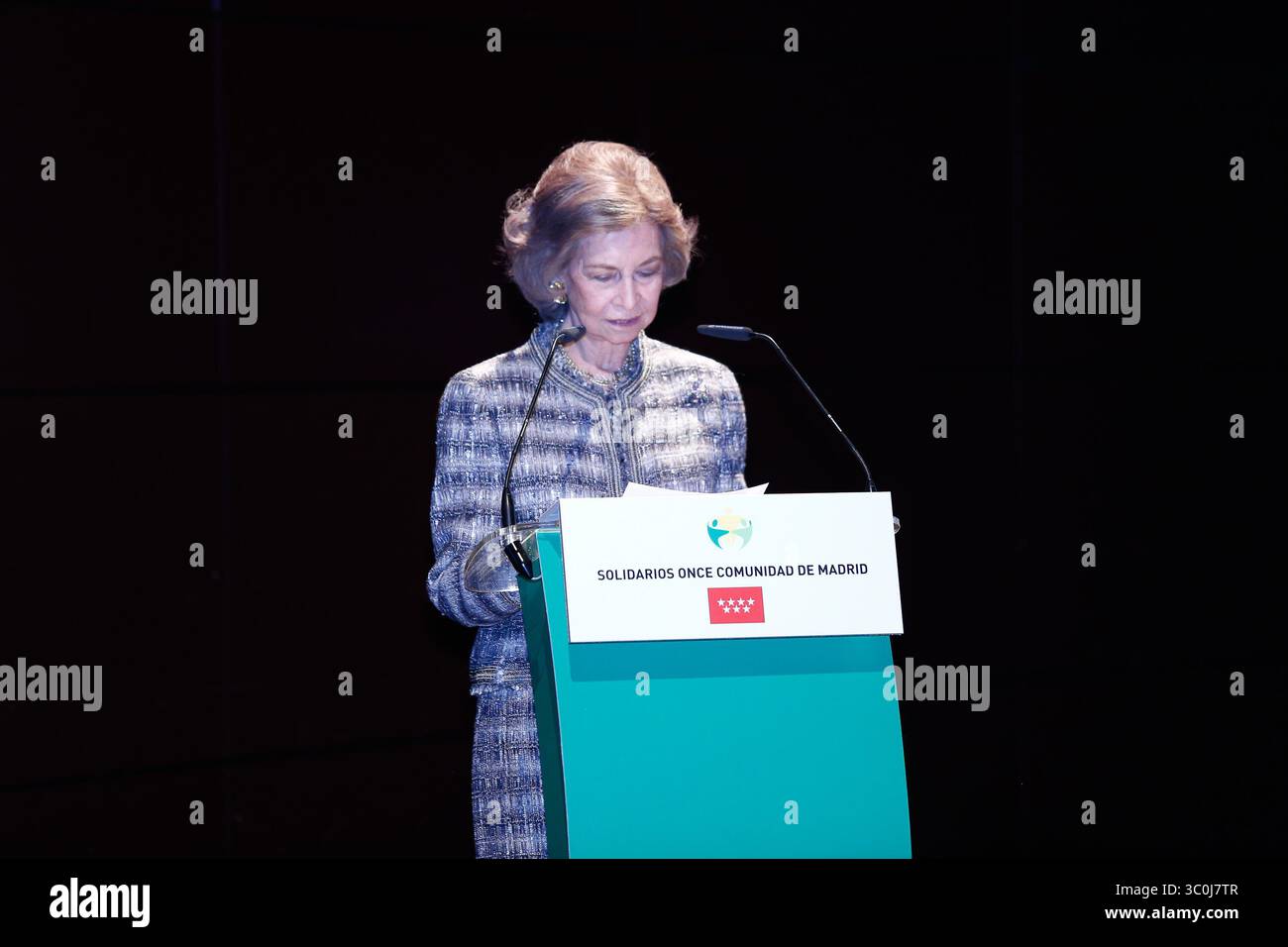 27 novembre 2018 - Madrid, Madrid, Espagne - la Reine Sofia d'Espagne reçoit le ''Premio Espacial Solidarios ONCE'' lors d'un événement célébré au Reina Sofia Art Musseum à Madrid, Espagne, le 29 novembre 2018. (Crédit image : © AFP7 via ZUMA Wire) Banque D'Images