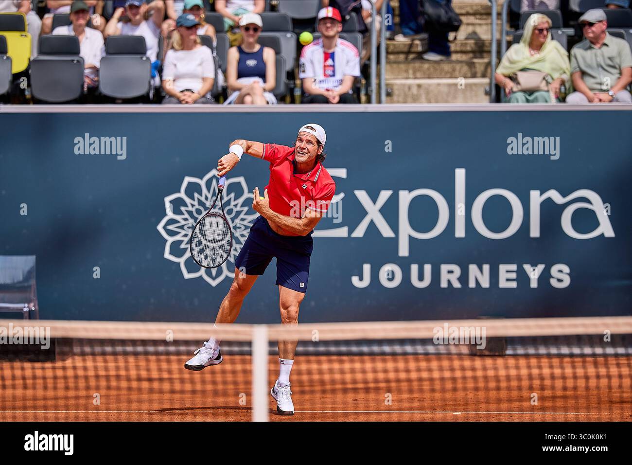 Hambourg, Hambourg, Allemagne. 20 juillet 2025. Tommy Haas d'Allemagne sert à Dominic Thiem d'Autriche lors du MSc Hamburg Ladies Open - Womens Tennis, WTA250, 20.7,2025, Hambourg (Tennis am Rothenbaum), Allemagne, Foto : Mathias Schulz (crédit image : © Mathias Schulz/ZUMA Press Wire) USAGE ÉDITORIAL SEULEMENT ! Non destiné à UN USAGE commercial ! Banque D'Images