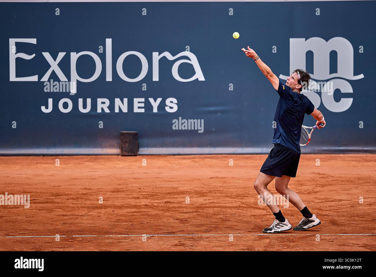 Hambourg, Hambourg, Allemagne. 20 juillet 2025. Dominic Thiem d'Autriche sert à Tommy Haas d'Allemagne lors du MSC Hamburg Ladies Open - Womens Tennis, WTA250, 20.7,2025, Hambourg (Tennis am Rothenbaum), Allemagne, Foto : Mathias Schulz (crédit image : © Mathias Schulz/ZUMA Press Wire) USAGE ÉDITORIAL SEULEMENT ! Non destiné à UN USAGE commercial ! Banque D'Images