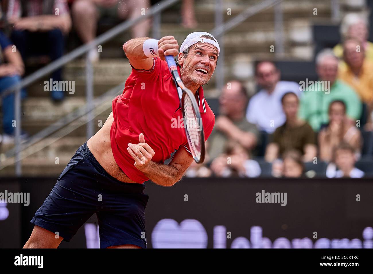 Hambourg, Hambourg, Allemagne. 20 juillet 2025. Dominic Thiem d'Autriche sert à Tommy Haas d'Allemagne lors du MSC Hamburg Ladies Open - Womens Tennis, WTA250, 20.7,2025, Hambourg (Tennis am Rothenbaum), Allemagne, Foto : Mathias Schulz (crédit image : © Mathias Schulz/ZUMA Press Wire) USAGE ÉDITORIAL SEULEMENT ! Non destiné à UN USAGE commercial ! Banque D'Images