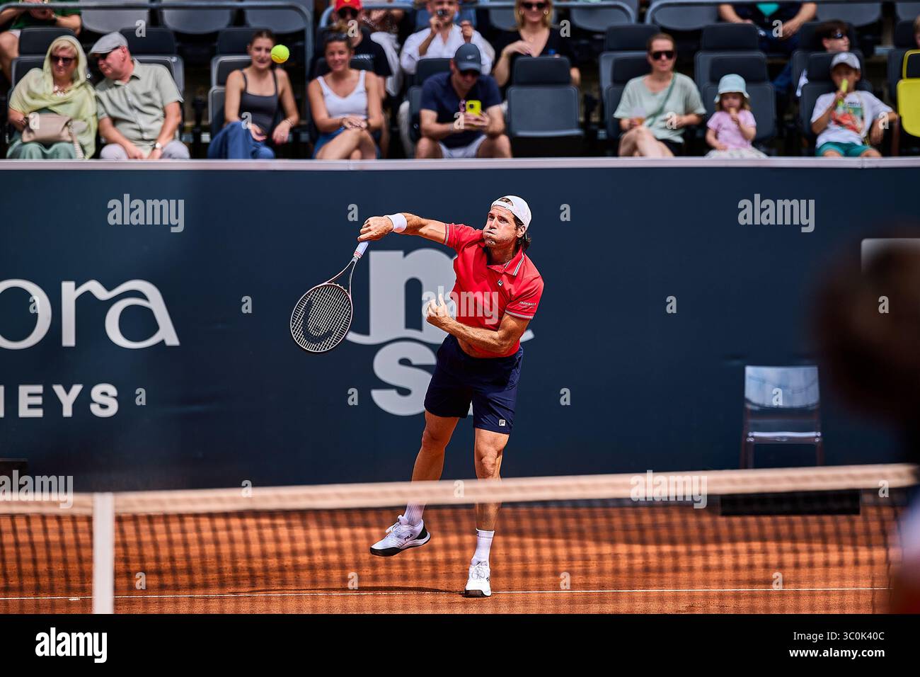 Hambourg, Hambourg, Allemagne. 20 juillet 2025. Tommy Haas d'Allemagne sert à Dominic Thiem d'Autriche lors du MSc Hamburg Ladies Open - Womens Tennis, WTA250, 20.7,2025, Hambourg (Tennis am Rothenbaum), Allemagne, Foto : Mathias Schulz (crédit image : © Mathias Schulz/ZUMA Press Wire) USAGE ÉDITORIAL SEULEMENT ! Non destiné à UN USAGE commercial ! Banque D'Images