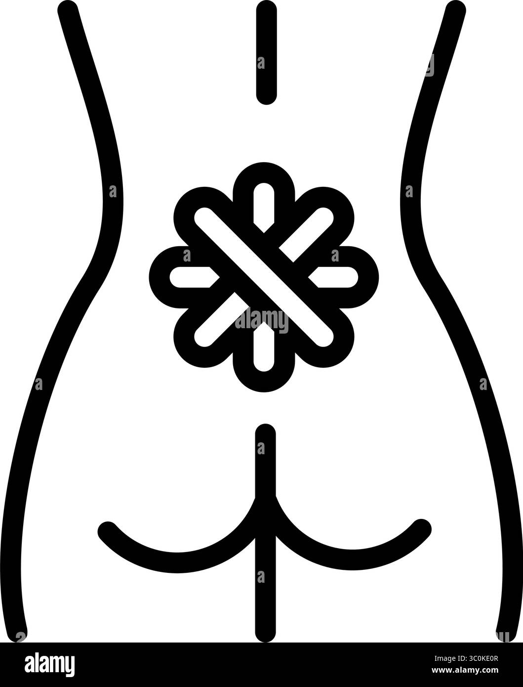 Icône du contour de la colonne vertébrale des bandes de bandelettes sacrum kinesio. Ruban élastique thérapeutique. Gonflement musculaire et réduction de la douleur. Soutien des articulations et des ligaments. Isolé c Illustration de Vecteur