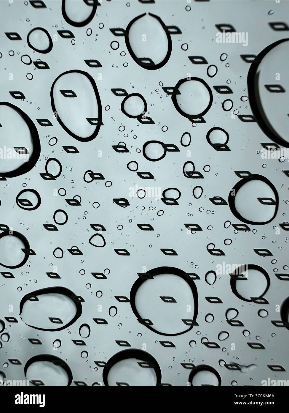 Goutte de pluie sur la fenêtre Banque D'Images