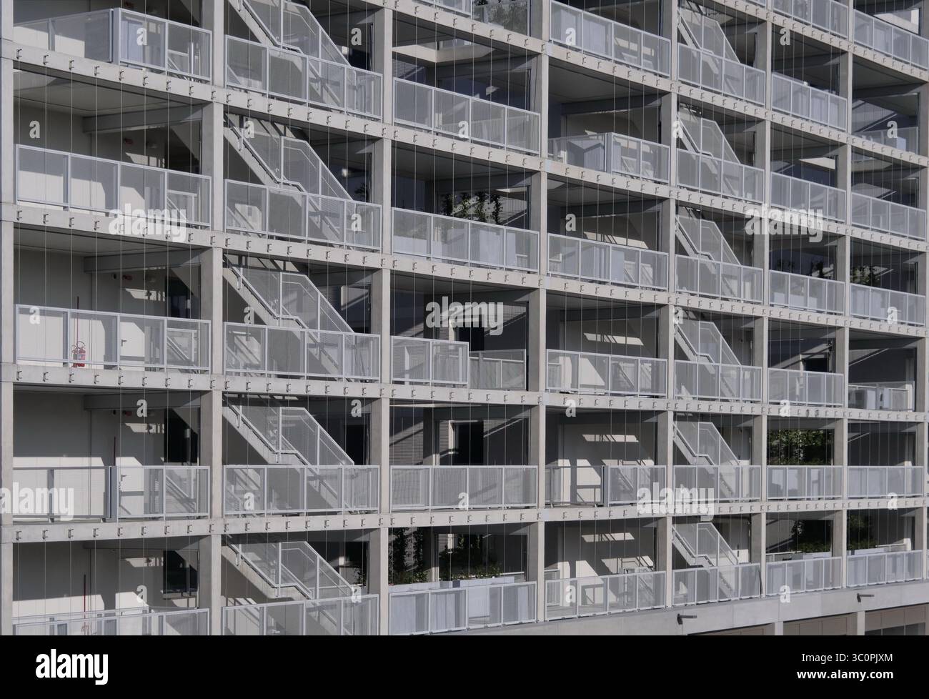 Chantier de construction du nouveau village olympique dans le quartier de Prada, Milan, Lombardie Banque D'Images