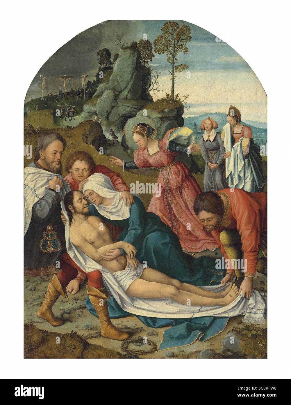 Maître de la légende du composé Mary Magdalene - la Lamentation, Lot-6010098. Banque D'Images
