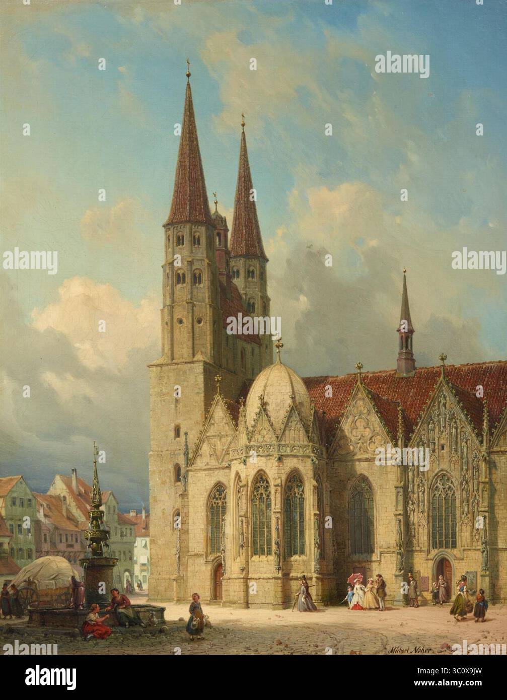 Michael Neher Braunschweig St Martinskirche 1862. Banque D'Images