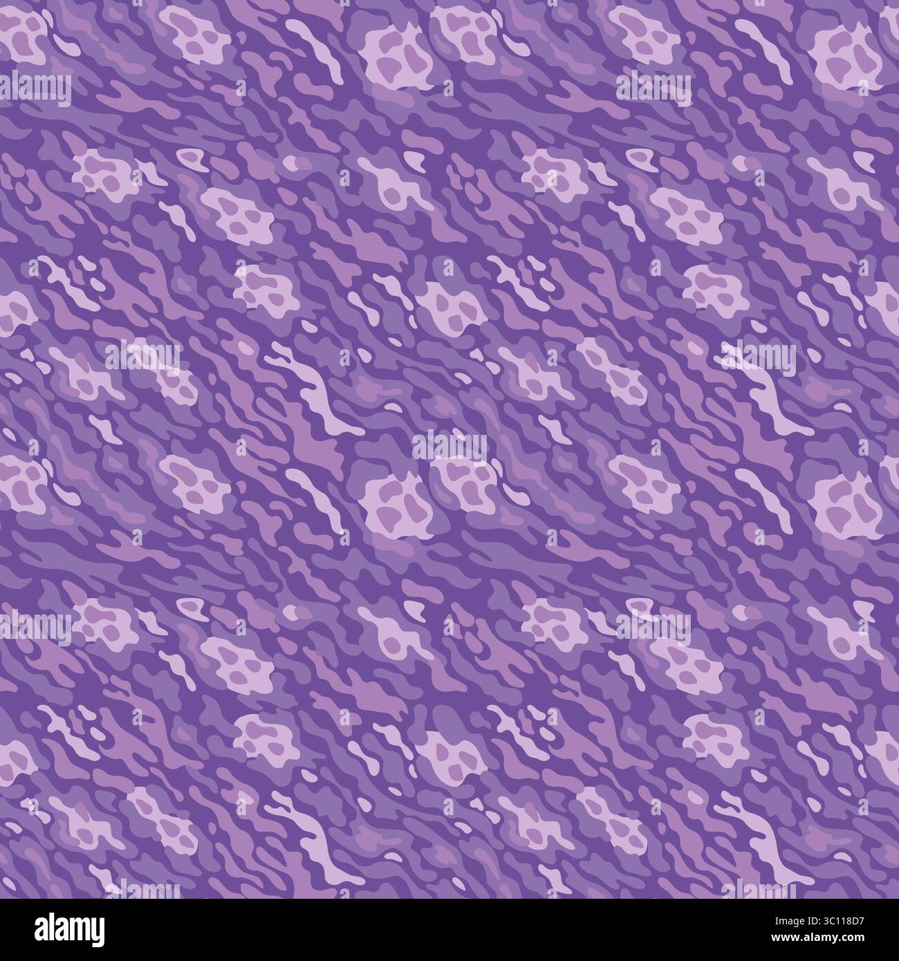 Fond de modèle sans couture de camouflage violet fantaisie Illustration de Vecteur