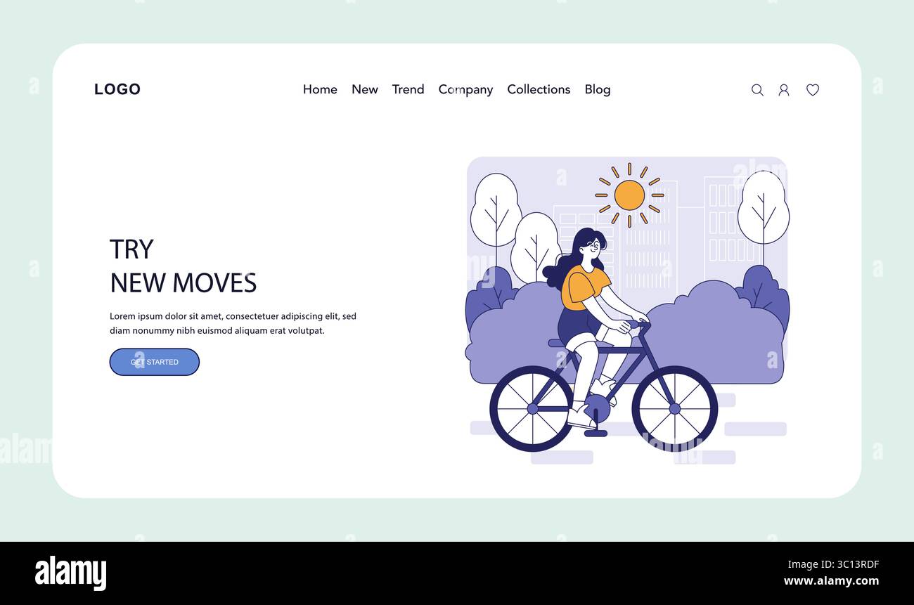 L'environnement de travail hybride favorise les modes de vie actifs par le biais d'activités de plein air. L'illustration capture l'essence de l'équilibre entre le travail et les loisirs, encourageant le mouvement et le bien-être. Illustration vectorielle. Illustration de Vecteur