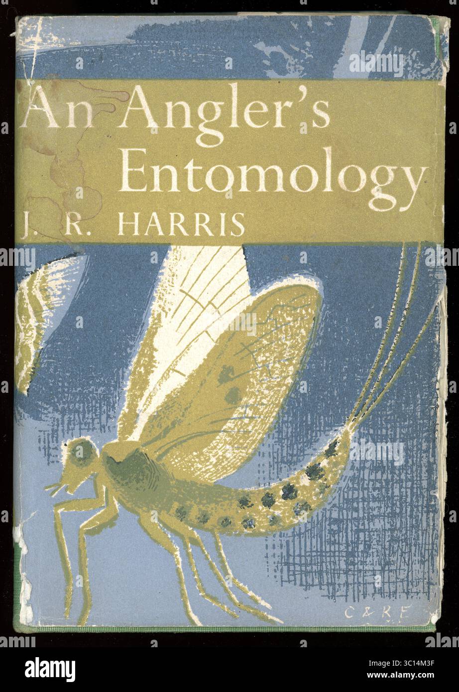 La couverture de pare-poussière rigide vintage 'an Angler's Entomology' de J.R. Harris, se concentre sur la relation entre les insectes aquatiques et la pêche à la mouche, fournissant des informations détaillées sur l'identification des insectes et leur pertinence pour les pêcheurs à la ligne. Pub by Collins, 14 St James's place, Londres, 1ère éd. 1952, cette réimpression éd. 1970. Banque D'Images