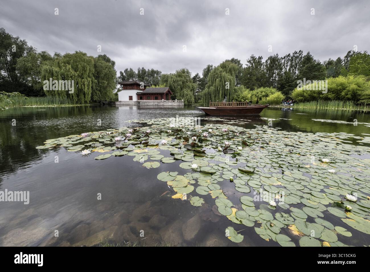 Jardin chinois, jardins du monde, Berlin, Allemagne Banque D'Images