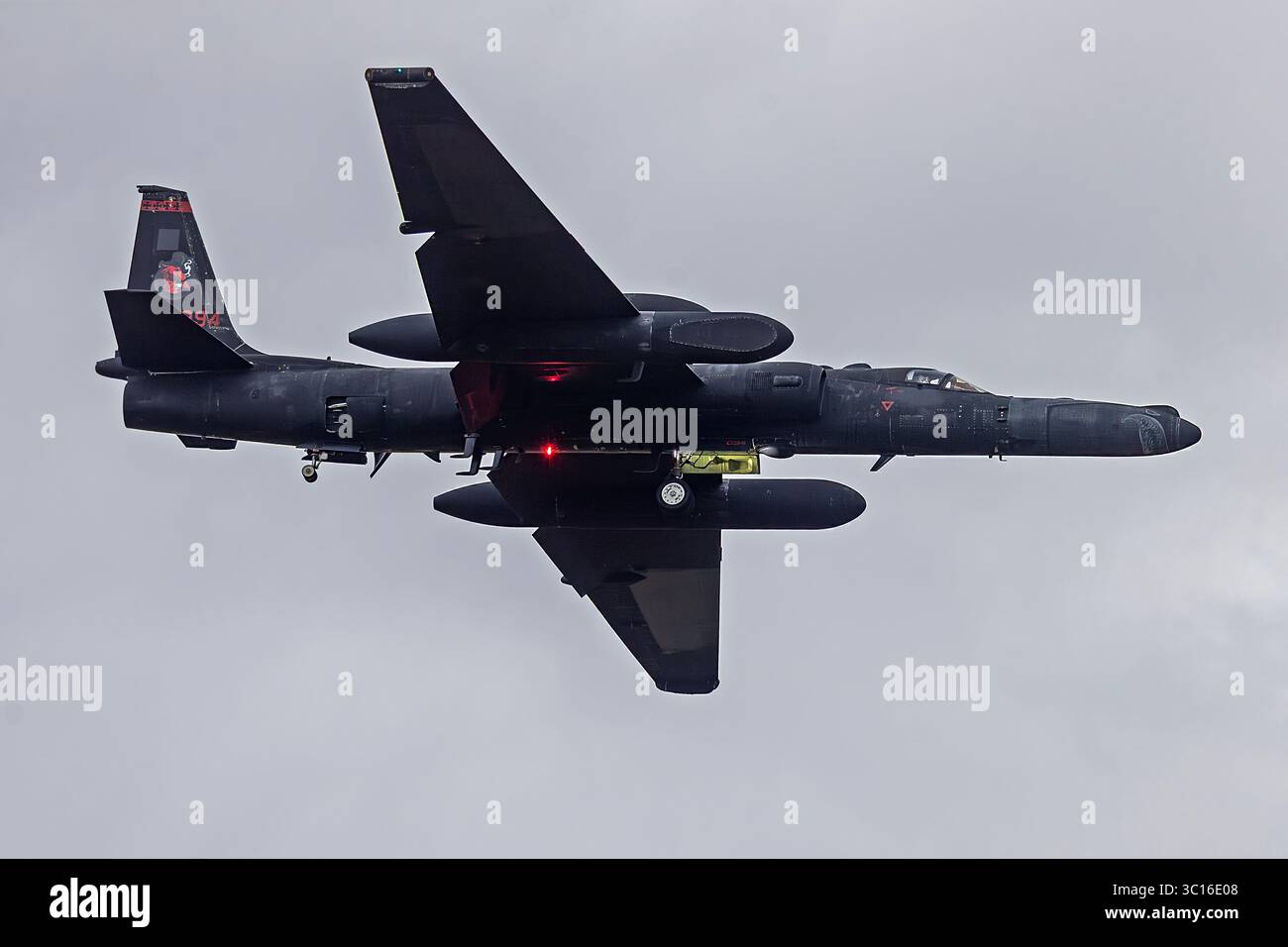 USAF, Lockheed U-2S arrivée au Royal International Air Tattoo (Riat), Whelford, RAF Fairford, Gloucestershire, Royaume-Uni 16.07.2025 Banque D'Images