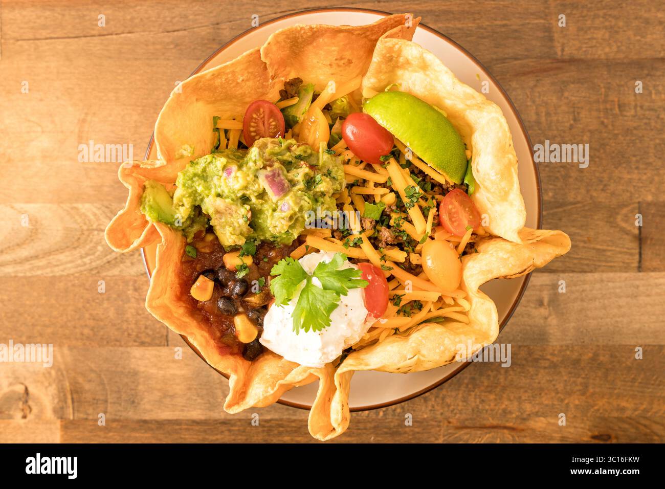 Salade taco Banque D'Images