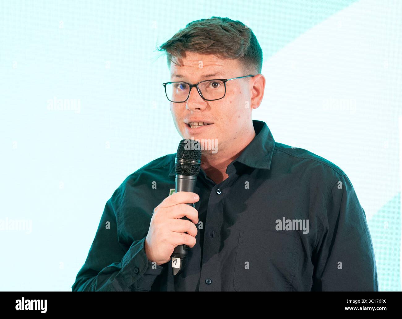 ABD0103 20250722 - WIEN - Österreich : entraîneur Christoph Wurm (Sturm II) am Dienstag, 22. Juillet 2025, während einer PK der Bundesliga vor Saisonstart der 2. Liga à Wien. - FOTO : APA/GEORG HOCHMUTH - 20250722 PD7461 crédit : APA-PictureDesk/Alamy Live News Banque D'Images