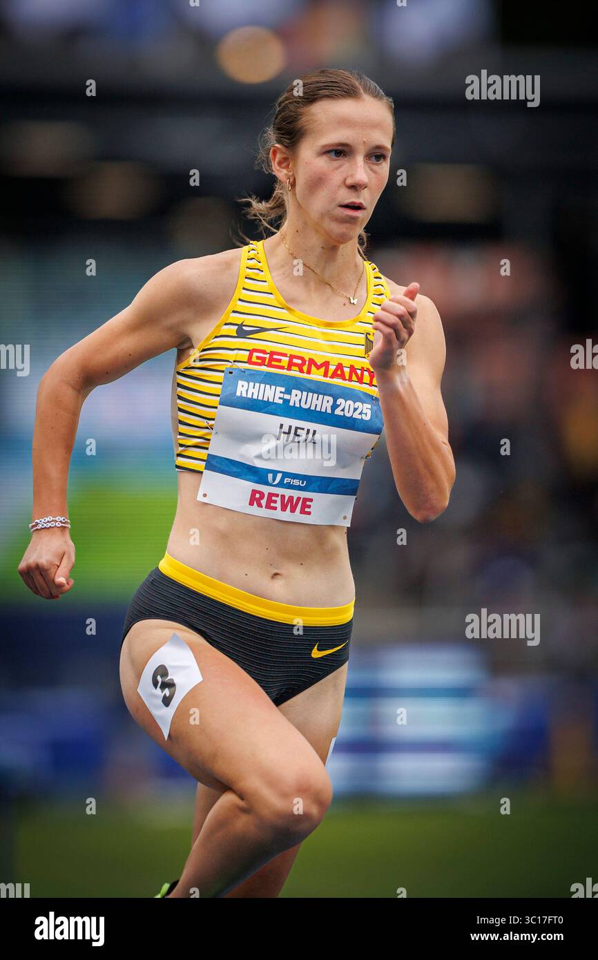 Bochum, Deutschland. 22 juillet 2025. Sabrina Heil (GER) ; FISU World University Games - Rhin-Ruhr 2025 AM 22.07.2025 im Lohrheidestadion, Bochum (Nordrhein-Westfalen) crédit : dpa/Alamy Live News Banque D'Images