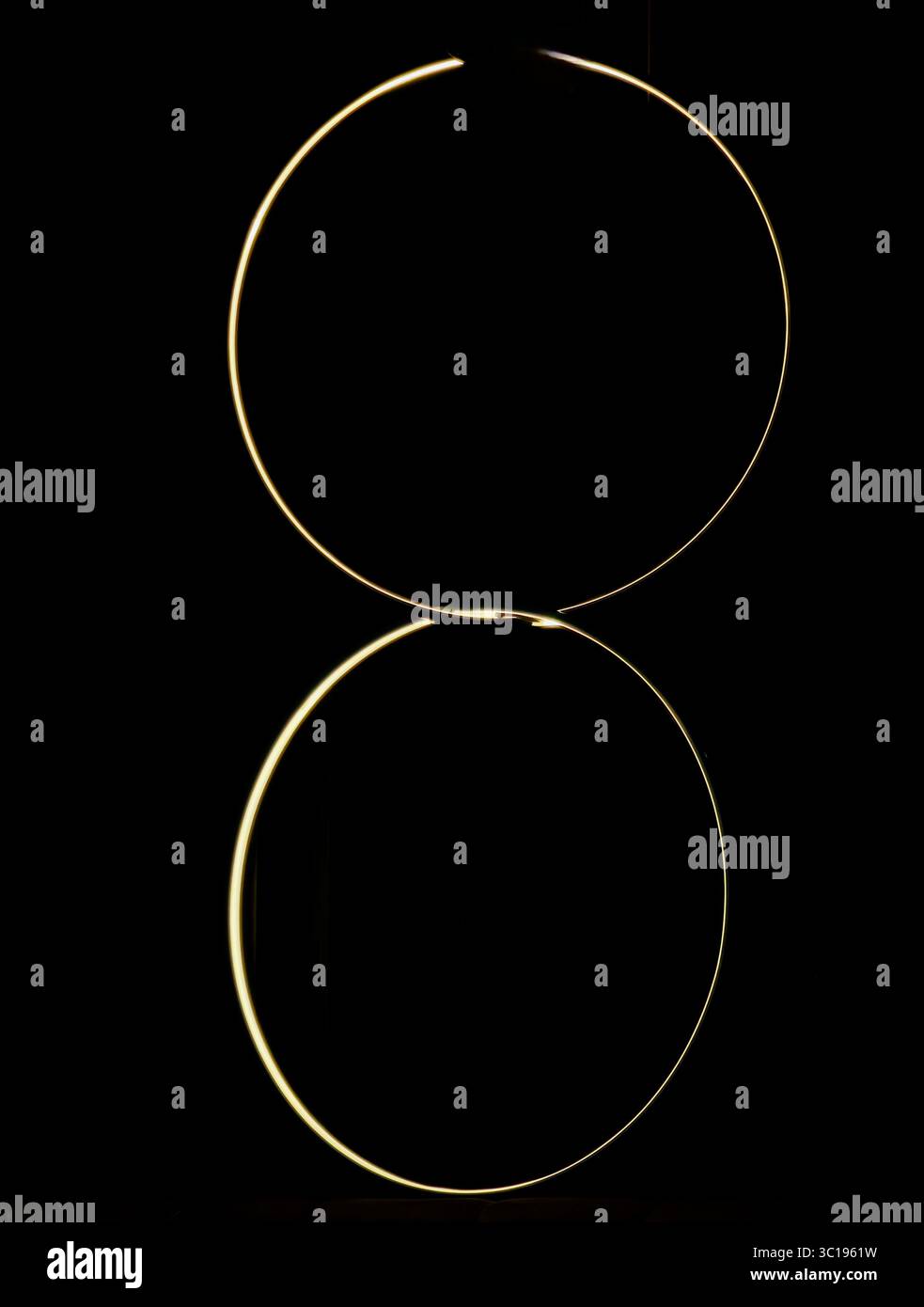 Infinity Glow : la forme de lumière à 8 formes Banque D'Images