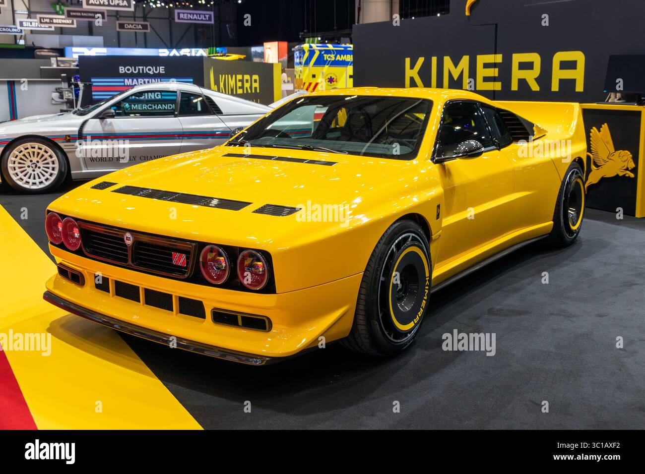 Kimera EVO37 supercar moderne restomod inspiré par la voiture de rallye Lancia 037, alliant style classique du Groupe B à performance et ingénierie contemporaines Banque D'Images