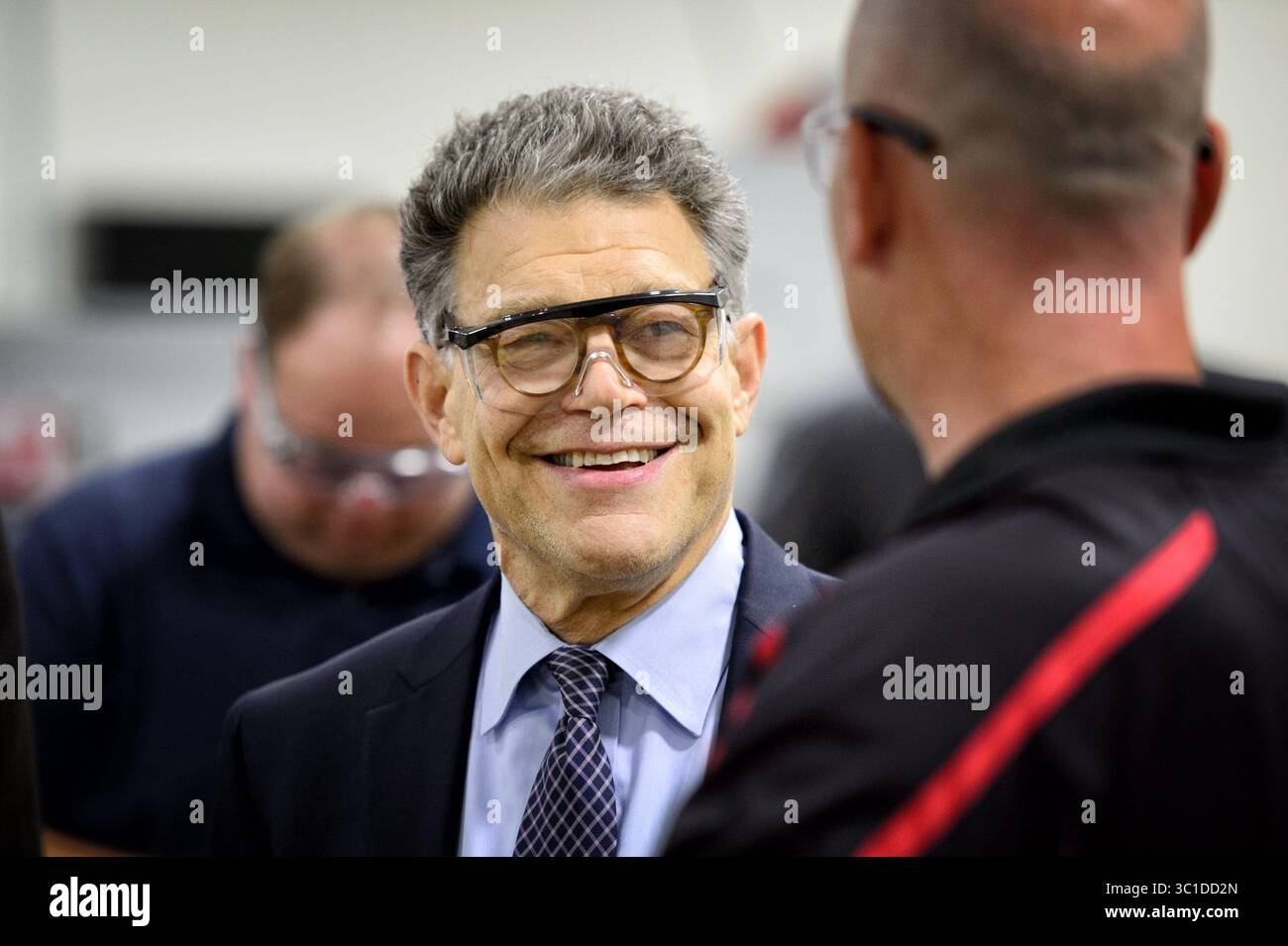 26 août 2014 - Virgina, Minnesota, États-Unis - le sénateur Al Franken a visité le nouveau campus de fabrication du Lake Superior College à Duluth, Minnesota. Mardi 26 août 2014. (Crédit image : Glen Stubbe/Minneapolis Star Tribune/TNS via ZUMA Wire) Banque D'Images