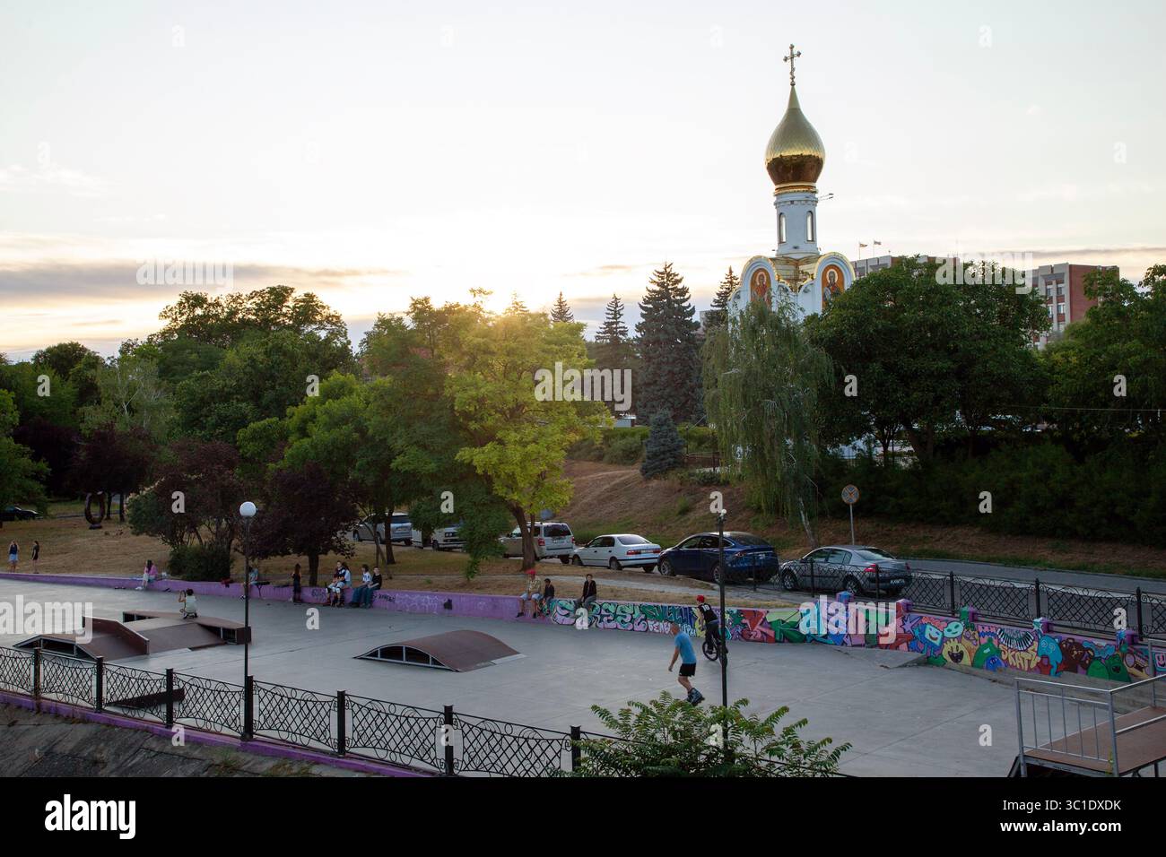 La chapelle de George le victorieux à Tiraspol Banque D'Images