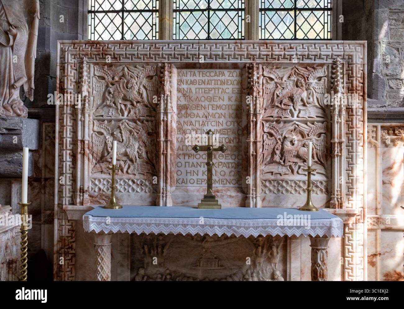 Chapelle Saint-Édouard le Confesseur dans la cathédrale TST Davids dans le Pembrokeshire West Wales UK Banque D'Images