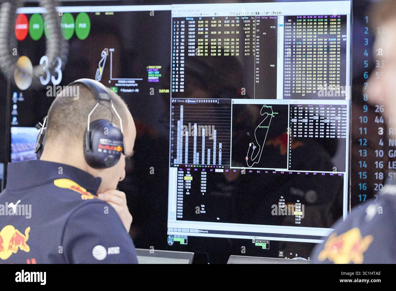 18 février 2019 - Espagne - L'équipe Red Bull est vue pendant les journées d'essais hivernaux sur le circuit de Catalunya à Montmelo (crédit image : © Fernando Pidal/SOPA images via ZUMA Wire) Banque D'Images