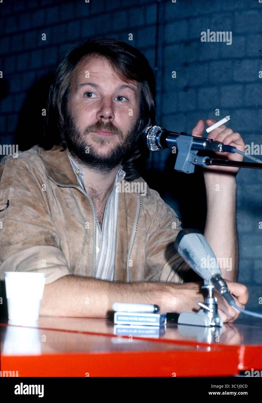 Sep 01, 1979 ; Amsterdam, PAYS-BAS ; la conférence de presse du groupe ABBA au Jaap Eden Hall d'Amsterdam. (Crédit image : © Barry Schultz/ZUMA Wire) Banque D'Images