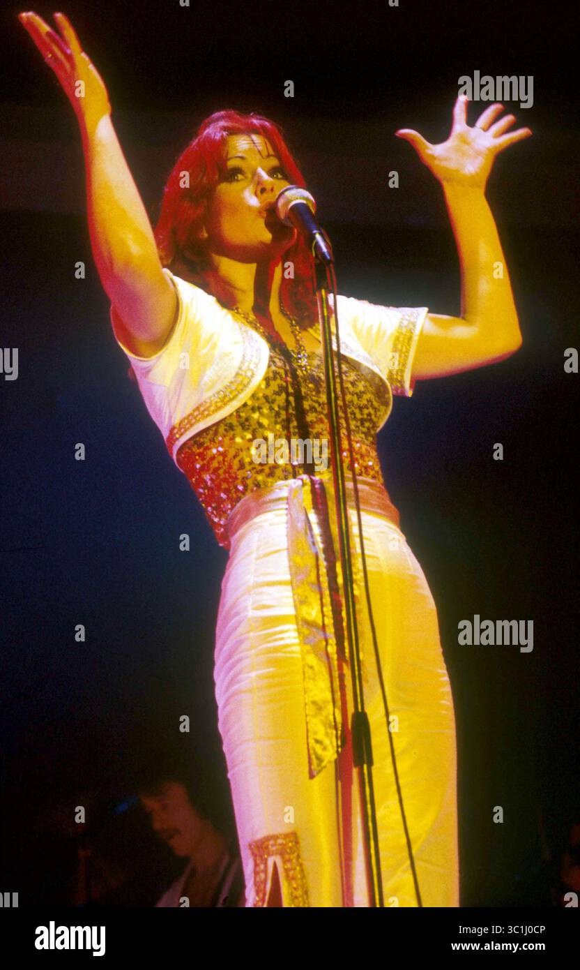 01 septembre 1979 ; Amsterdam, PAYS-BAS ; le groupe ABBA se produit au Jaap Eden Hall d'Amsterdam. (Crédit image : © Barry Schultz/ZUMA Wire) Banque D'Images