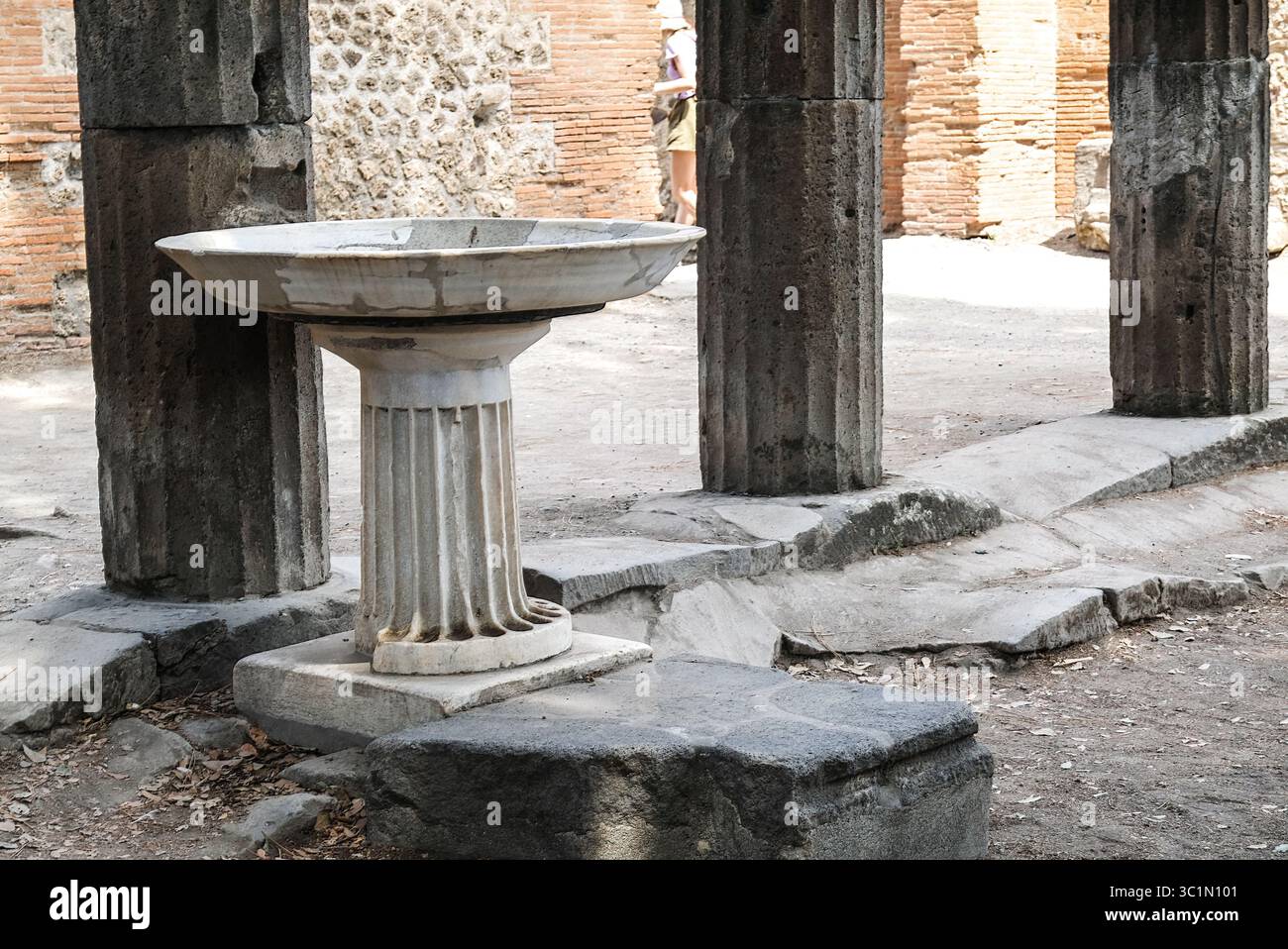 Parc archéologique de Pompéi. Le Forum triangulaire. Campanie, Italie Banque D'Images
