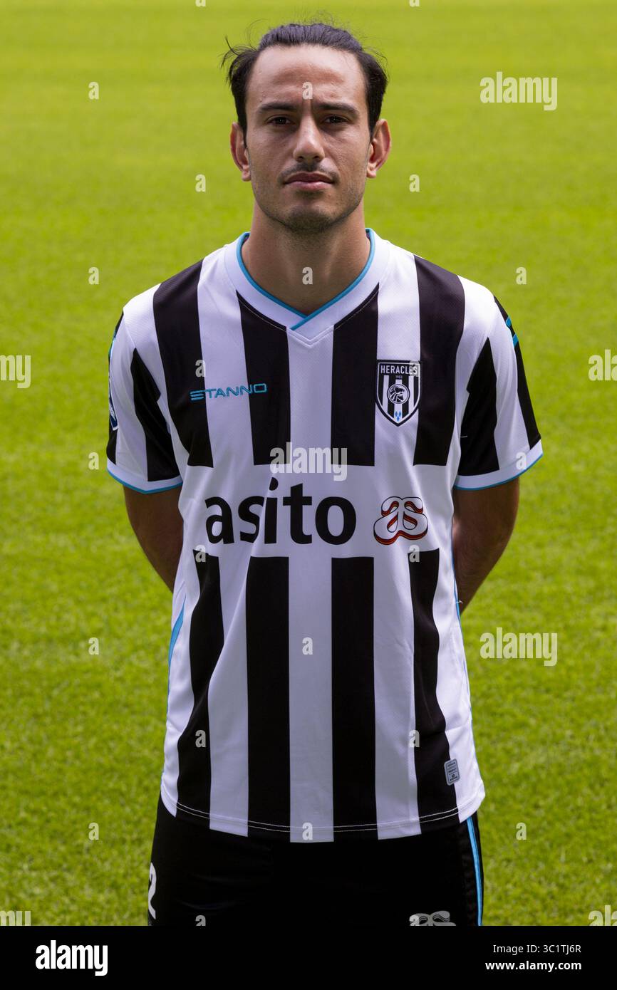 Almelo, pays-Bas. 23 juillet 2025. ALMELO, 22-07-2025, stade Asito, saison 2025/2026, football néerlandais Eredivisie, Photocall Heracles Almelo, Lorenzo Milani (Heracles Almelo) (photo de Pro Shots/Sipa USA) crédit : Sipa US/Alamy Live News Banque D'Images