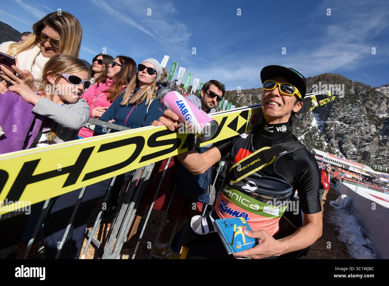22 mars 2019 - Planica, Slovénie - Noriaki Kasai du Japon est vu lors de la compétition individuelle de la Coupe du monde de saut à ski FIS Flying Hill à Planica. (Crédit image : © Milos Vujinovic/SOPA images via ZUMA Wire) Banque D'Images